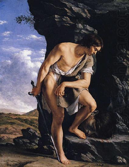 David Contemplating the Head of Goliath, Orazio Gentileschi